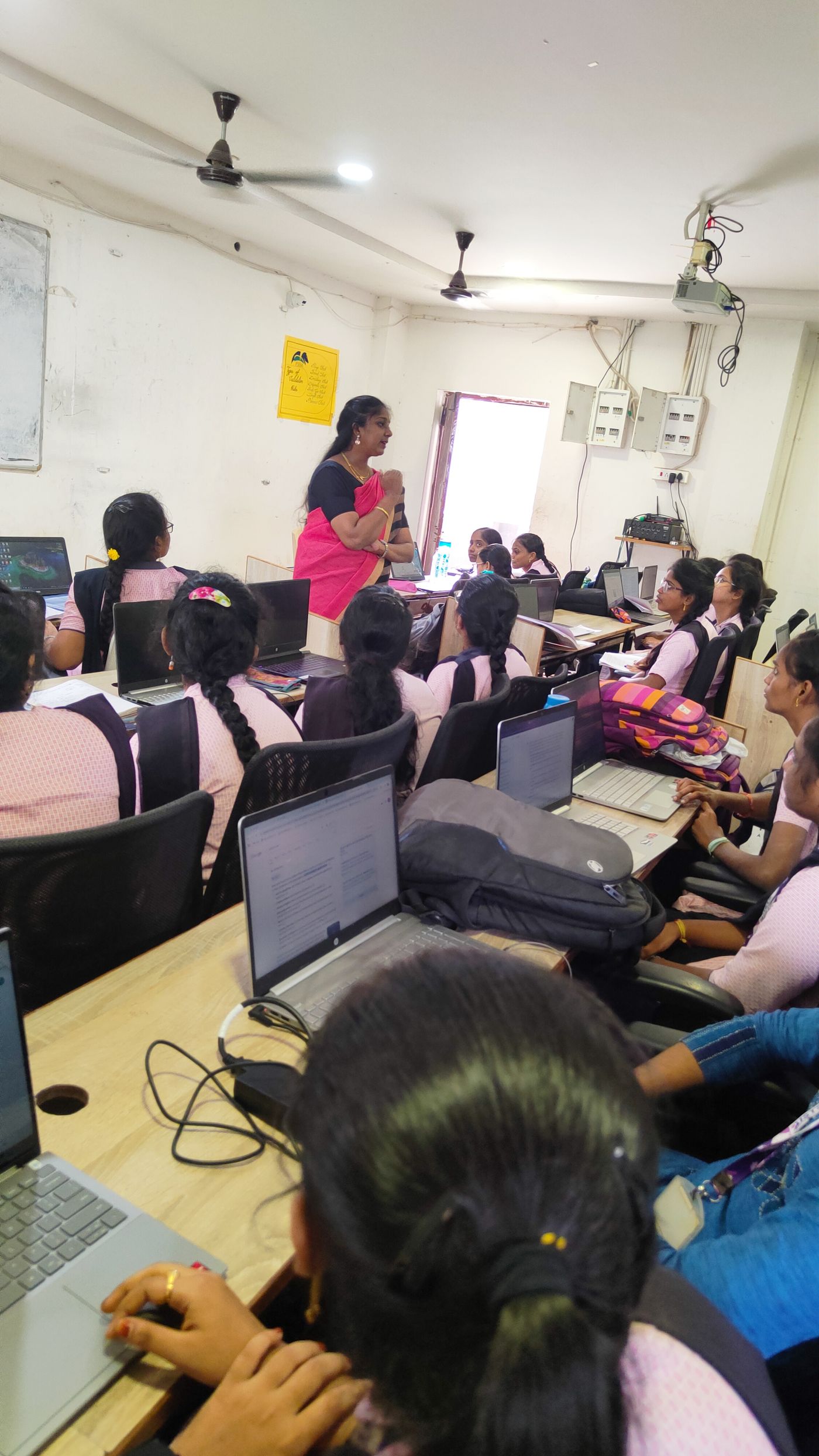 Hands-on lab session with students